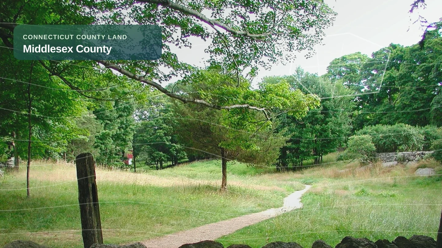 Middlesex County vacant land, wooded acreage, and rural parcels in Connecticut